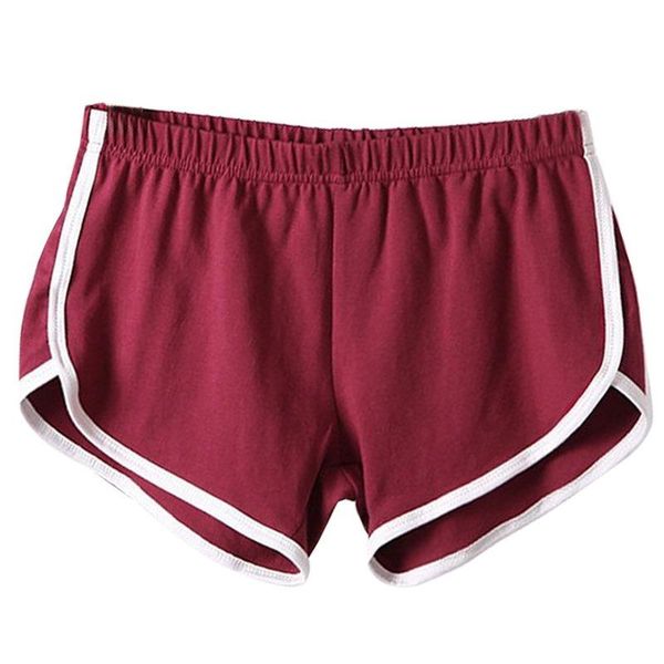 

women's shorts student summer casual sports girl high waist loose solid soft stretch womens, White;black