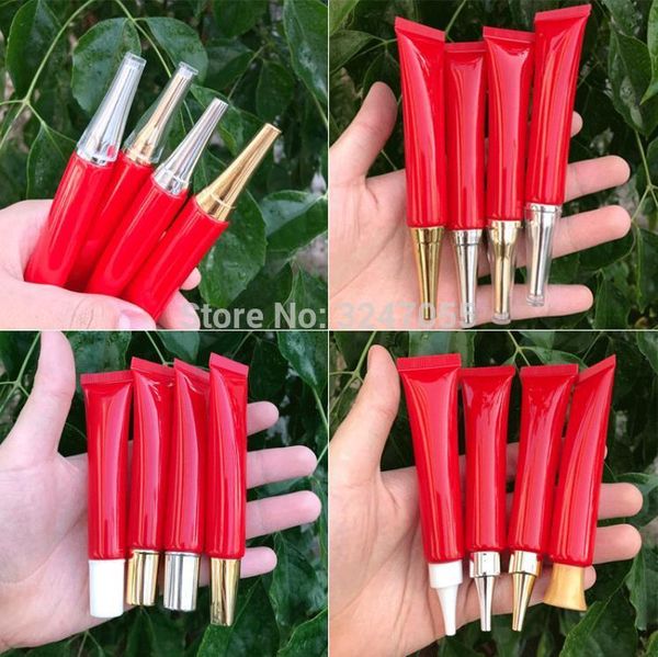 

20/50/100pcs 20ml/g high class empty red eye cream storage tube, cosmetic soft hose containers,squeeze skin care tube bottles & jars