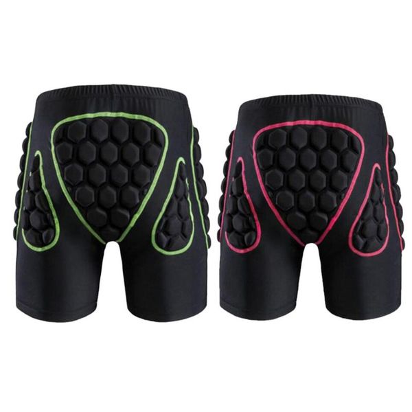 

paded skiing skating protection snowboarding 3d padded shorts hip protective pants breathable elbow & knee pads, Black;gray