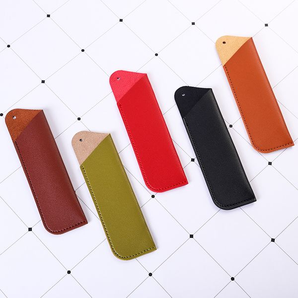 

packaging creative gift pen logo leather multicolor stationery bag pu pencil universal xtgca