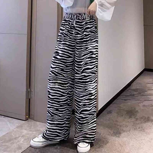 

50 fitness pants striped women leggings print fashion loose waist ladies wide leg, Black