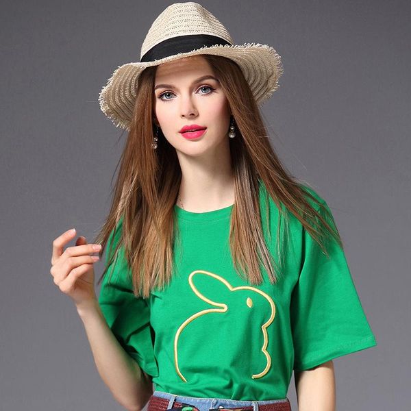 

women's t-shirt 2021 women cotton fashion ladies tee shirt short sleeve, White