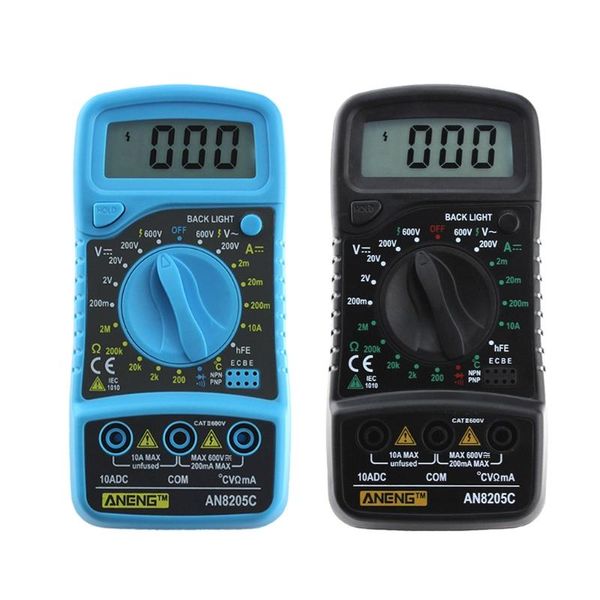 

multimeters an8205c thermometry digital multimeter voltmeter ammeter ac dc ohm volt tester 77ud