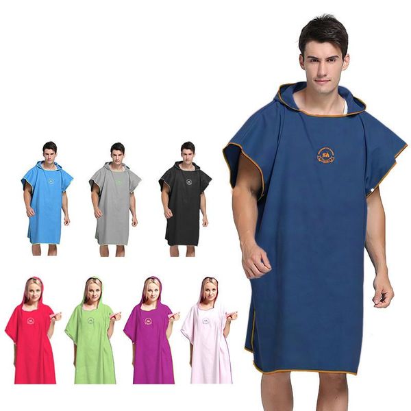 

towel super soft beach changing robe bath outdoor quick dry hooded cloak poncho bathrobe towels women man