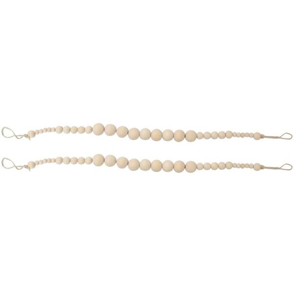 

curtain & drapes 2pcs wood beads tieback practical decorative