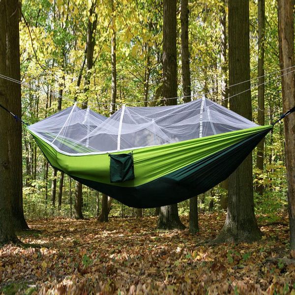 

parachute hammocks travel camping hammock hunting fishing mosquito net double person swing outdoor furniture camp