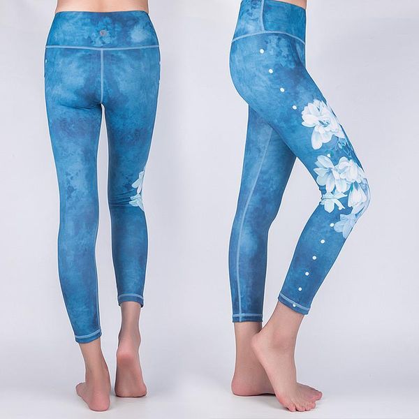 

yoga outfits printed pants women's high waist thin tie leg tights fitness sports quick-drying seamless running trousers, White;red