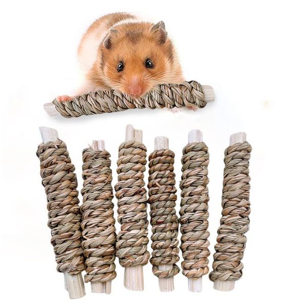 

small animal supplies 6pcs pet animals toy for hamster squirrel guinea pigs chinchilla chew toys bamboo apple wood molar
