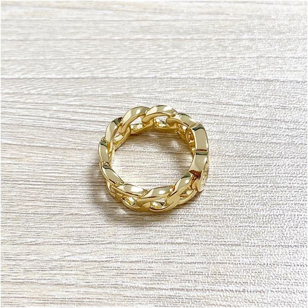 

2021 d copper wedding ring gold rings for women simple fashion love bohemian jewelry for women with box, Silver