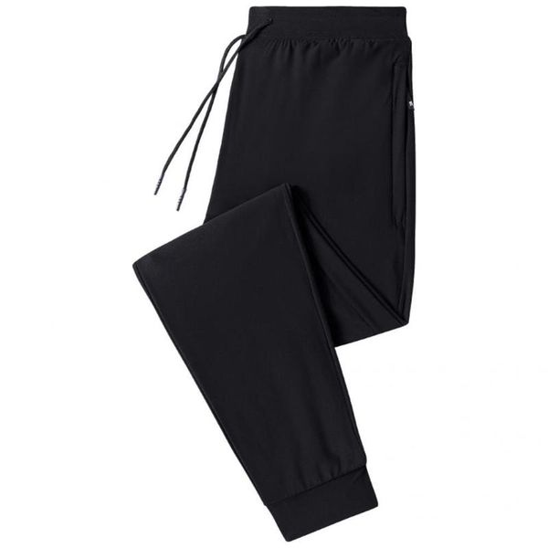 

men's pants fashionable men camouflage handsome all match plush spring trousers, Black