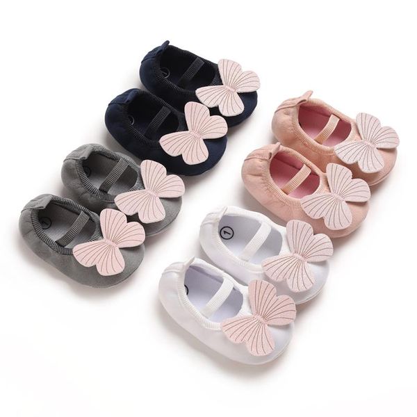 

first walkers spring and autumn 0-18 months baby big butterfly walking shoes soft soles breathable shoe cover foot princess