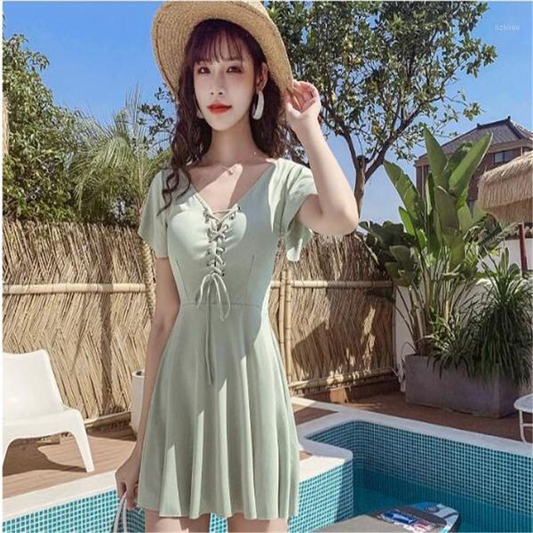 

two-piece swimwear female conservative short sleeve push-up swimsuit skirt pants large size xl f4 women's, White;black
