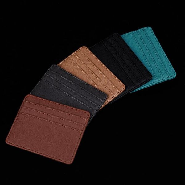 

card holders holder wholesale spot creative pu business for men women with multiple slots id, Brown;gray