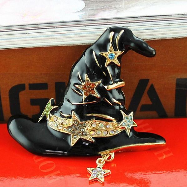 

pins, brooches 12pcs/lot wholesale black hats brooch accessory for girl christmas gifts nice enamel bouquet bags bijoux rhinestone pin, Gray