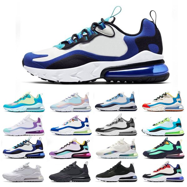 

original react running shoes man woman triple white bauhaus oracle aqua bubble electro green cream blue bright violet dusk purple easter siz