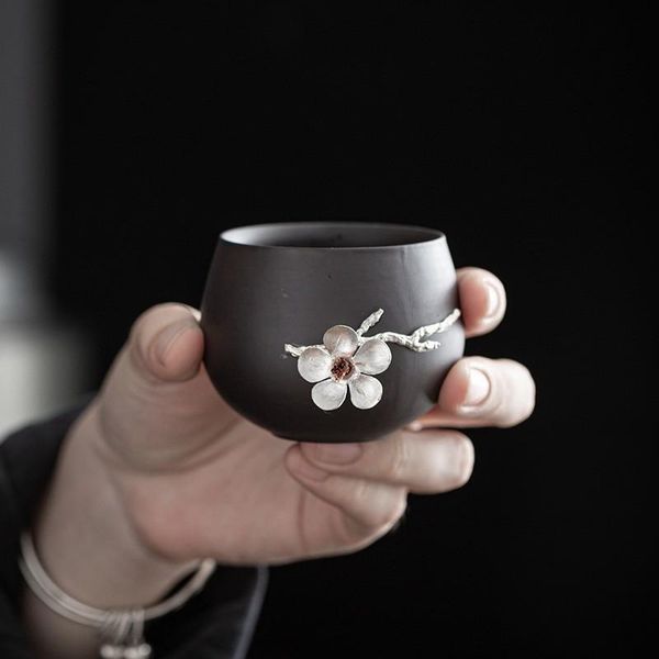 

1pcs/3pcs china ceramic coffee cup porcelain personal single tea cups pottery drinkware wine mug wholesale water & saucers