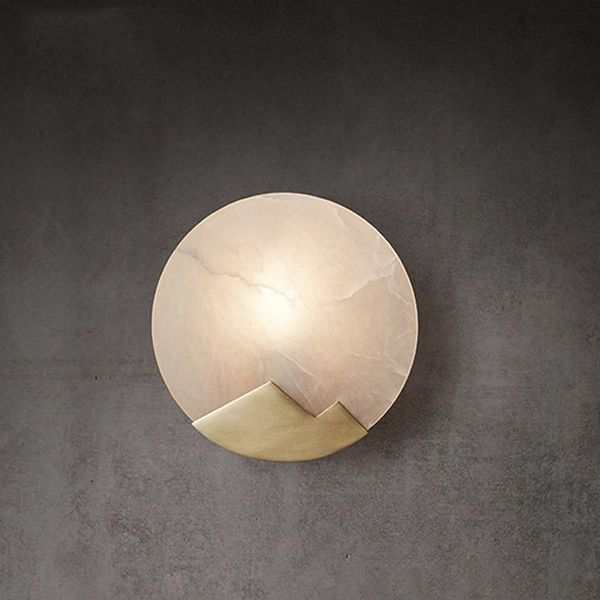 

wall lamp nordic minimalist brass creative personality bedroom bedside aisle living room background marble lamps