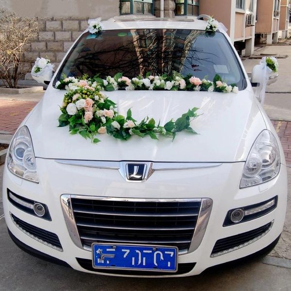 

decorative flowers & wreaths artificial silk wedding decoration car rose plant bride float christmas party