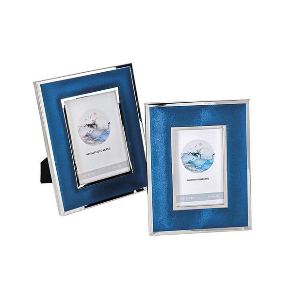 

frames 6/7 inch leather metal picture frame living room decoration