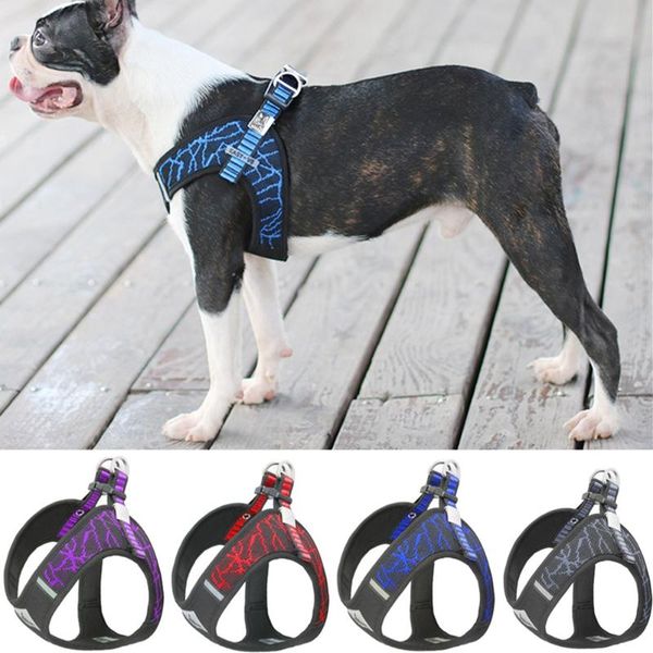 

dog collars & leashes harnesses ajustable vest outdoor supplies reflective dogeads chest straps stability harness for small medium pet