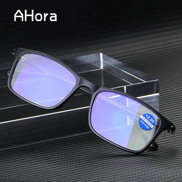 

sunglasses ahora tr90 ultralight reading presbyopia glasses for reader men women anti blue light ray diopter +1.50 2.0 2.5, White;black