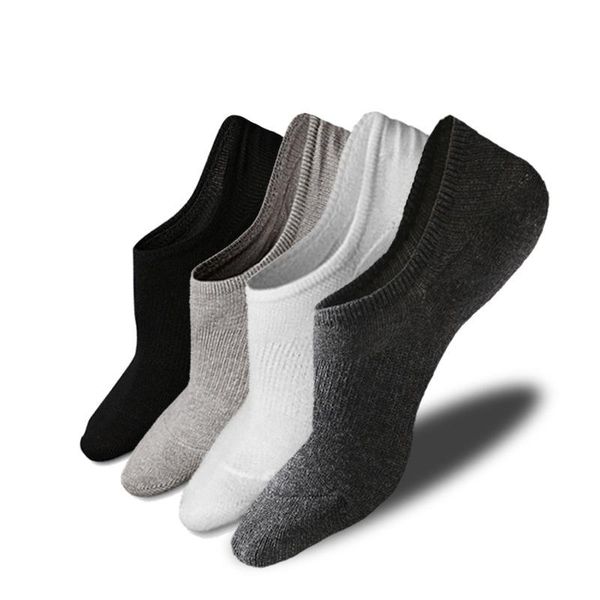 

no show socks men low non slip flat boat line breathable invisible lxh men's, Black