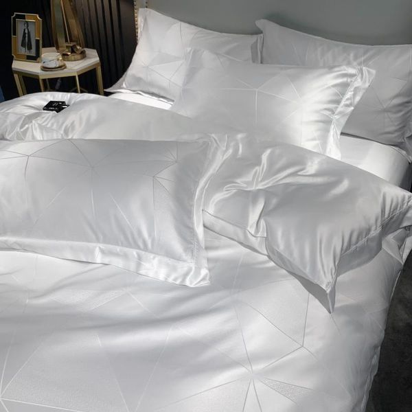 

nordic simple bedding set soft silk conforte bed sheets pillowcases twin luxury ropa de cama home textile de50sjt sets