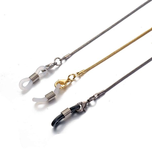 

snake bone metal chain rope fashion simple gold and silver sunglasses 1.2 round