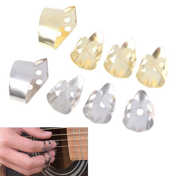 

accessories 1 thumb and 3 finger nail guitar picks plectrums set bass