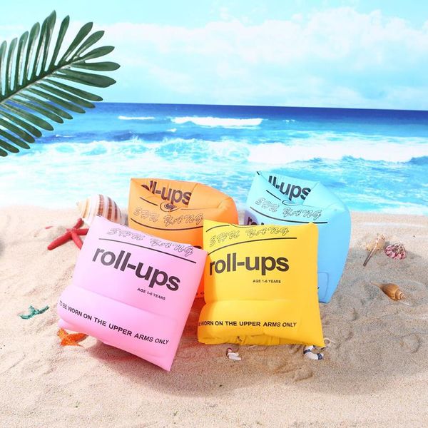 

life vest & buoy 1 pair floating swim sleeves safety inflatable swimming arm ring lifebuoy air-ring accessories