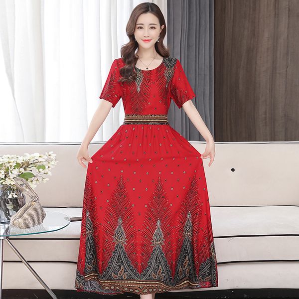 

2021 summer women's cotton silk slim fit bohemian dance beach dress, Black;gray