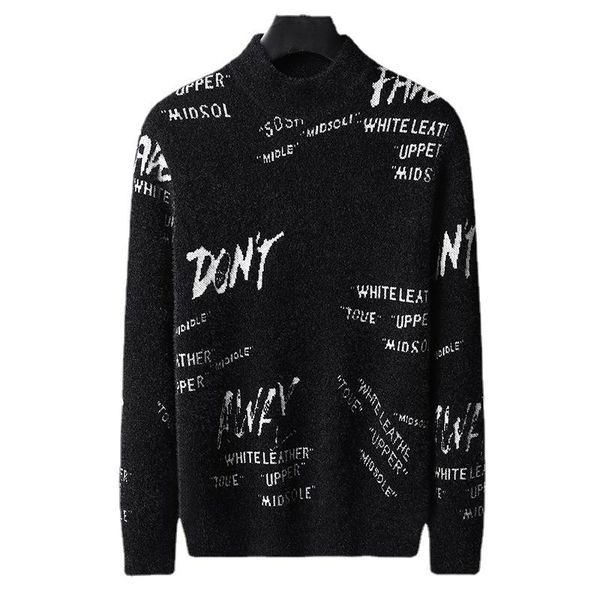 

men's jackets sweater autumn and winter inner bottoming shirt casual long-sleeved pullover men, Black;brown