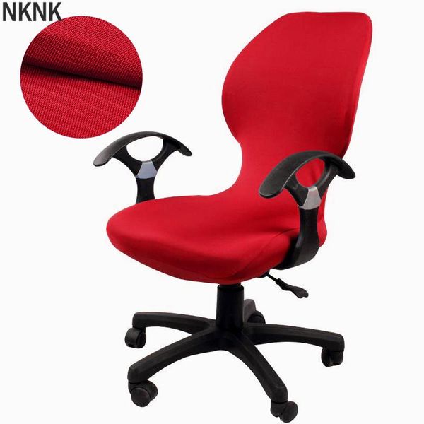 

universal size computer office chair cover washable removable arm slipcover stretch rotating lift covers
