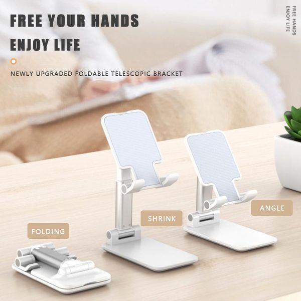

cell phone mounts & holders foldable desk stand holder aluminum deskstable mount cradle bracket for