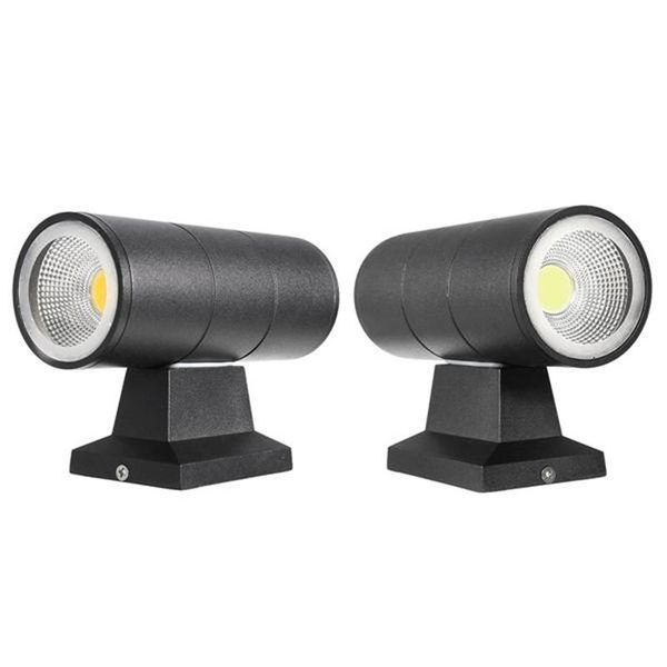 

led wall lamp waterproof outdoor up down double head porch lights for garden balcony corridor landscape light ac85-265v