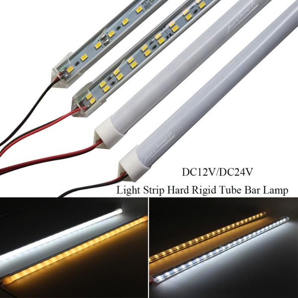 

33cm aluminium shell dc12v/24v 5630 led strip hard rigid bar lamps white/warm white for car caravan boat home strips