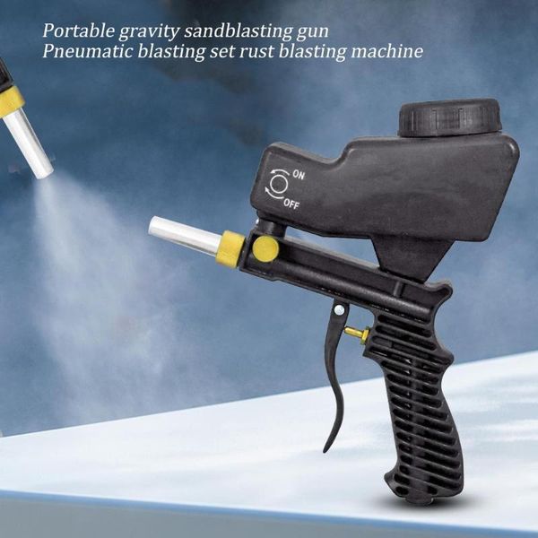 

professional spray guns portable gravity sandblasting gun 70-150psi durable pneumatic small sand blasting machines anti-rust sandblaster