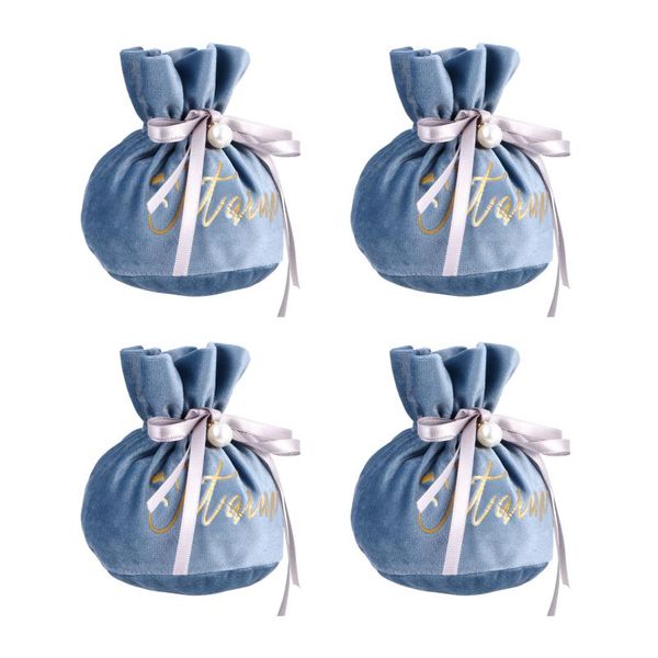 

gift wrap 4pcs wedding candy bags festival drawstring pouch party supplies