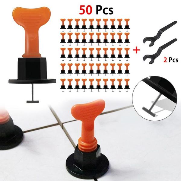 

professional hand tool sets 50pcs alignment tile leveling kit wedges spacers system flat ceramic leveler for floor wall construction tools l