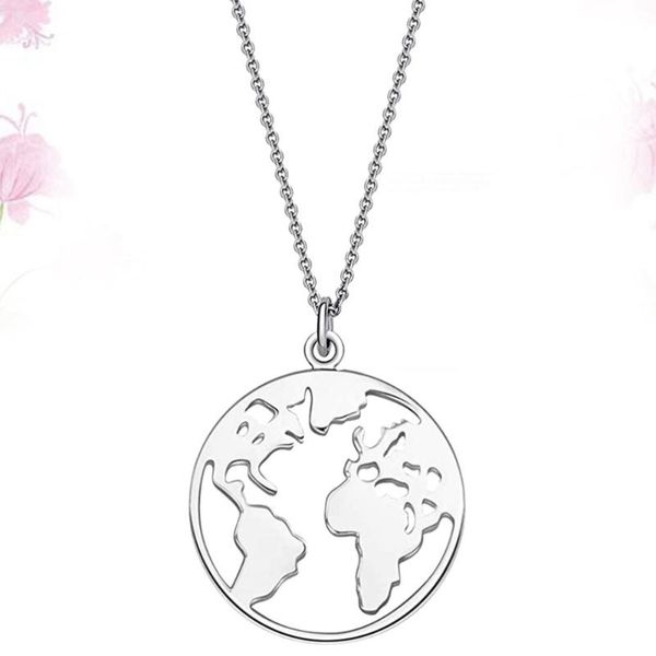

silver necklace pendant creative travel theme alloy jewelry birthday gift ornaments necklaces