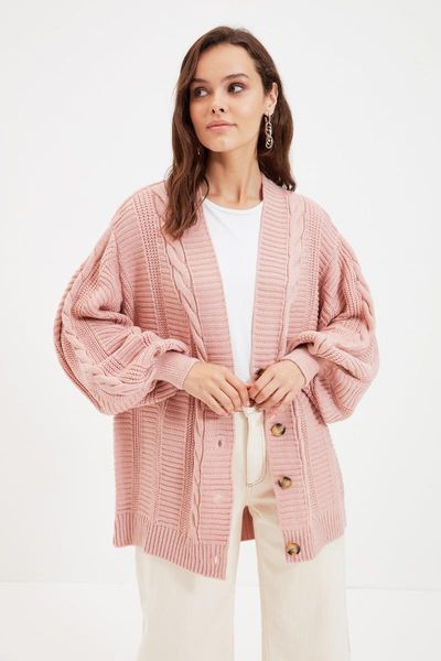 

women's jackets trendyol knitwear cardigan tctaw22th0002, Black;brown