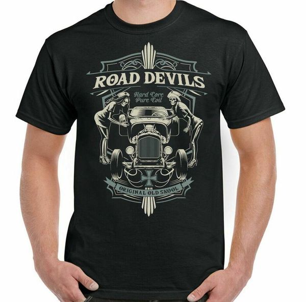 

rod t-shirt enthusiasts gas od car classic parts engine mens, White;black