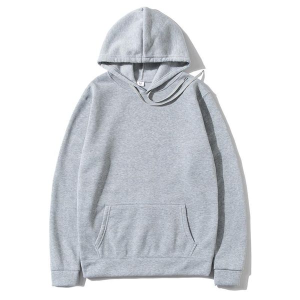 

2021brand men's hoodies sweatshirts leisure pullover for male solid color long sleeve hoodie sweatshirt women fleece hooded &, Black