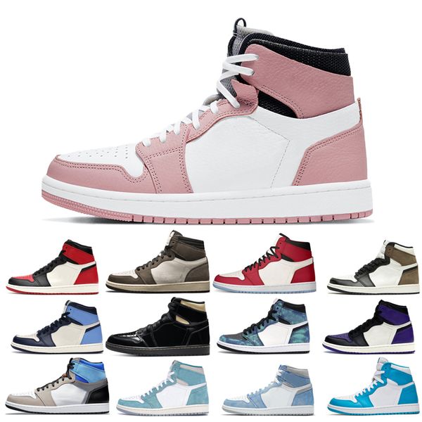 

2022 jumpman 1s basketball shoes men's turbo green unc dark mocha tie dye bred toe cactus jack chicago obsidian shadow nice good