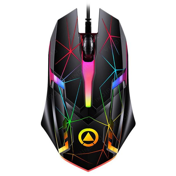 

gaming mechanical wired mouse macro programming electroplating luminous computer accessories 20# mice
