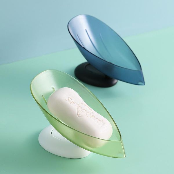 

soap dishes leaf shaped holder shower shelf bath box vertical suction cup laundry dish storage tray bathroom supplies