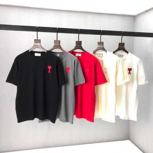 

2021 love ami new mens women designers t shirt fashion men s casual t shirts man clothing street designer shorts sleeve clothes tshirts bb6, White;black