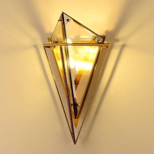 

wall lamp modern retro industrial style luxury golden g9 led lamp, used in living room aisle balcony bedroom bedside