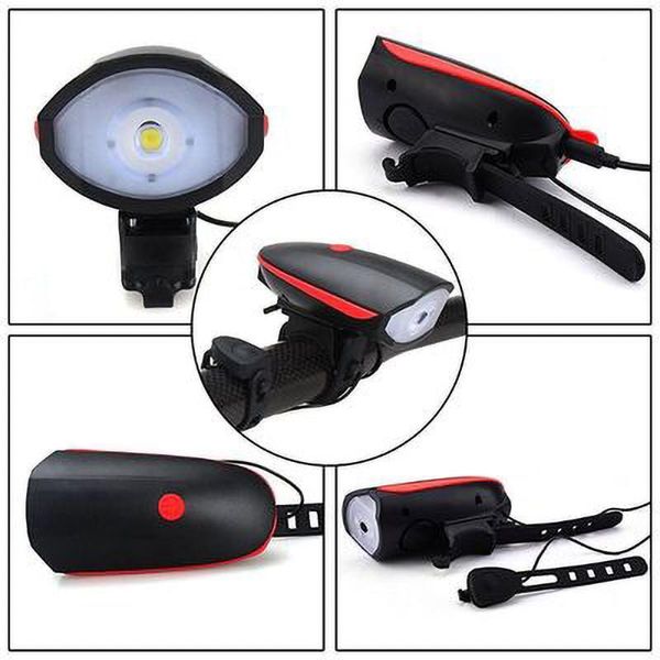 

bike horns two-in-one car lights horn bicycle electronic glare headlight bell multifunctional usb charging night riding