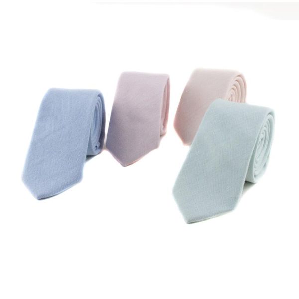 

6cm ties for men wedding dress necktie men's solid color cotton casual black long skinny tie custom logo neck, Blue;purple